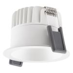 Ledvance LED-Spot Dunkellight Aluminium Weiß 8W 640lm 36D - 927 Extra Warmweiß | Ausschnitt 68mm - IP44 - Höchste Farbwiedergabe - Dimmbar