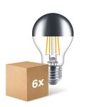 Mehrfachpackung 6x Philips MASTER Value LED Glühbirne E27 Birne Spiegel 7.2W 650lm – 827 Extra Warmweiß | Höchste Farbwiedergabe - Dimmbar - Ersatz Für 60W