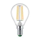 Philips Master Ultra Efficient LED E14 Birne Fadenlampe Klar 2.3W 485lm - 827 Extra Warmwei&szlig; | Ersatz F&uuml;r 40W