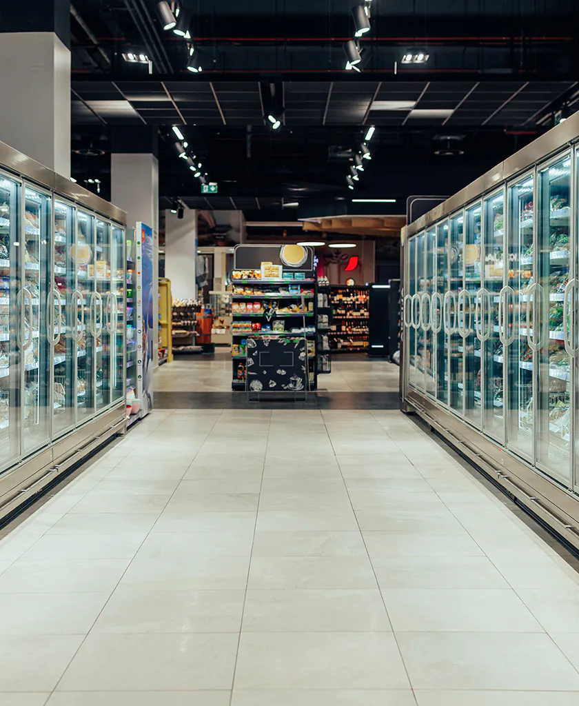 Innenbeleuchtung Supermarkt